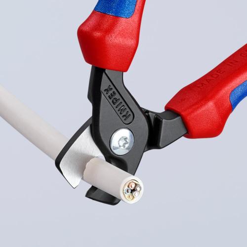 Knipex StepCut Cable Shears with Multi-component Grips Burnished 160mm 95 12 160